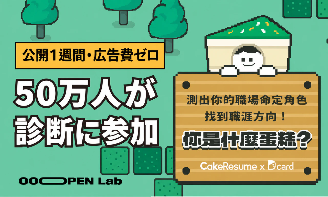 心理テスト - 【CakeResume X Dcard】広告費ゼロで50万人を突破した、徹底解説・心理テスト！｜OOOPEN Lab