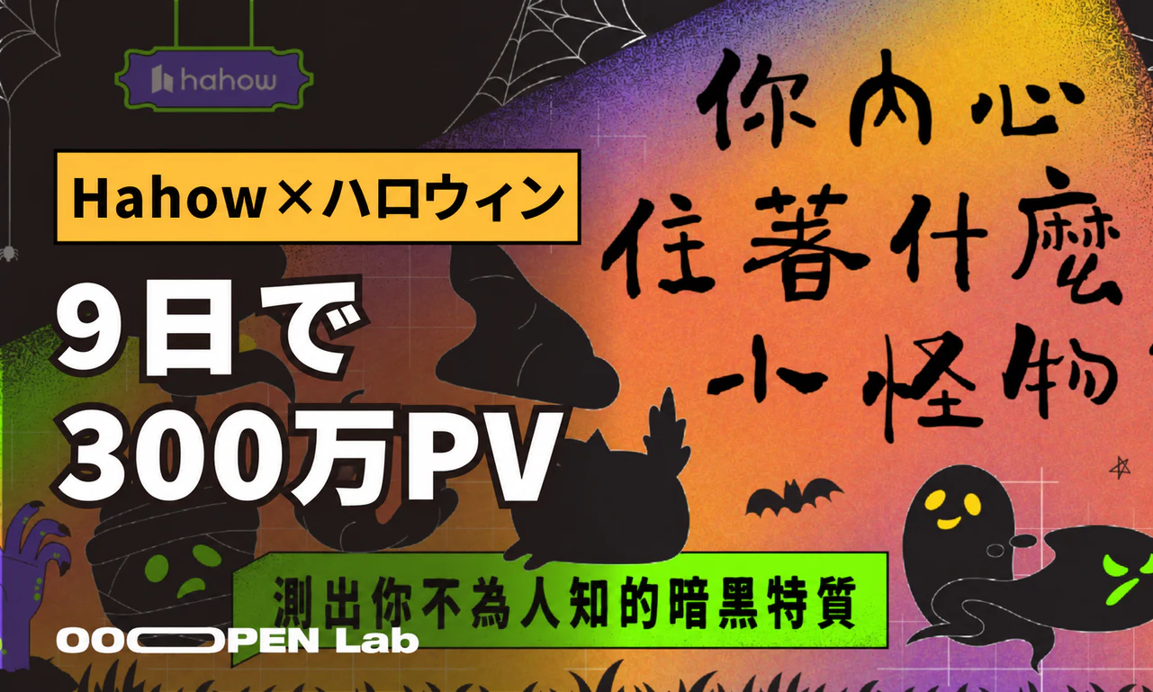多次元心理テスト - 【Hahow】季節イベントでメディアの自発的な報道を誘い、9日間で300万PVを突破したMBTI診断｜OOOPEN Lab