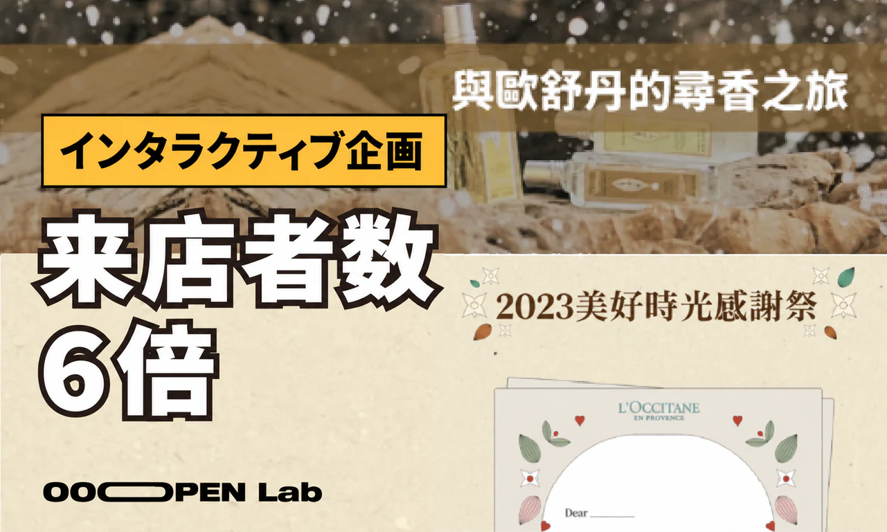 多次元心理テスト - ロクシタン、インタラクティブゲームで来店目標の6倍超を達成|OOOPEN Lab